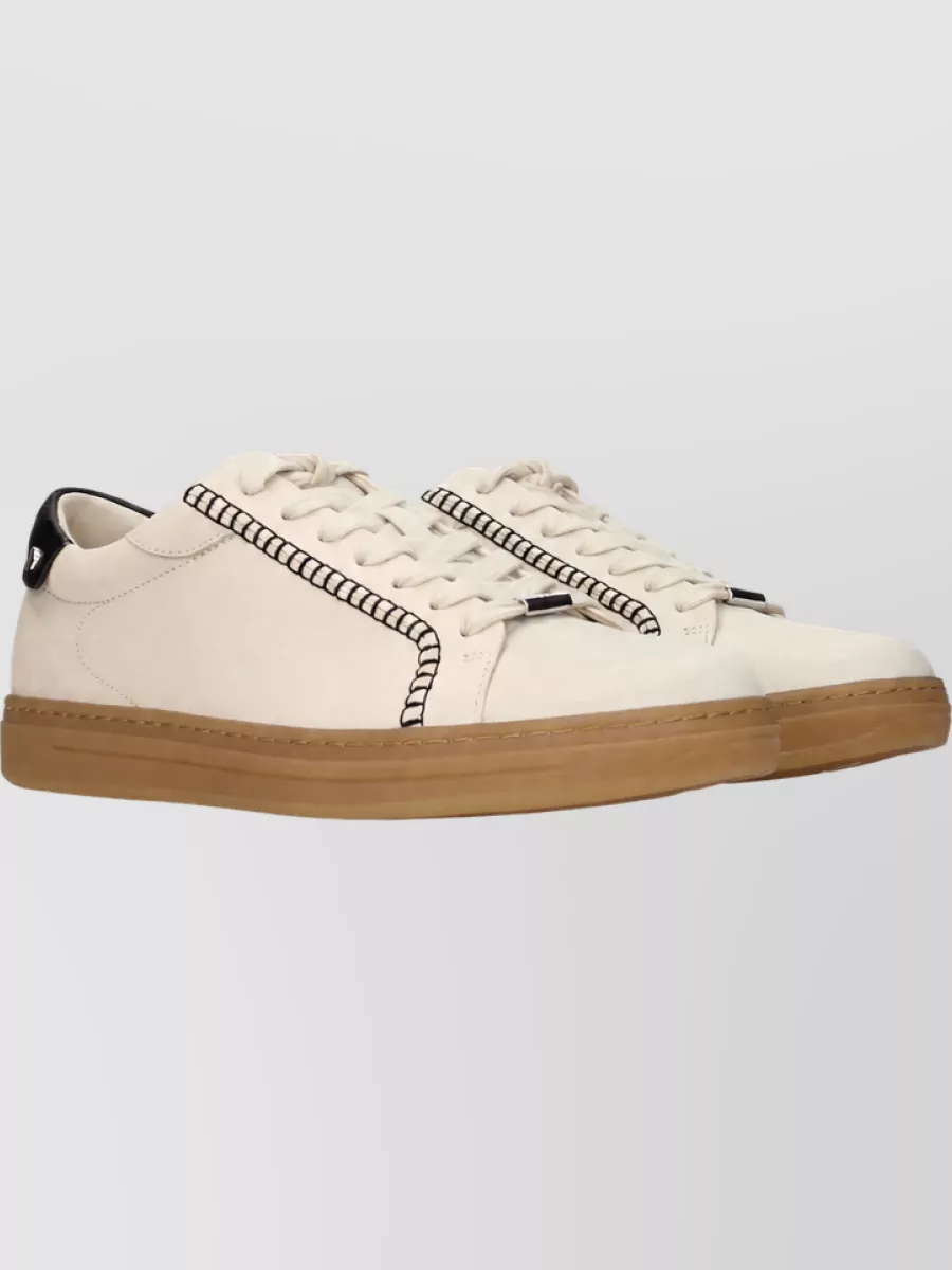 Jimmy Choo Suede Leather Sneakers