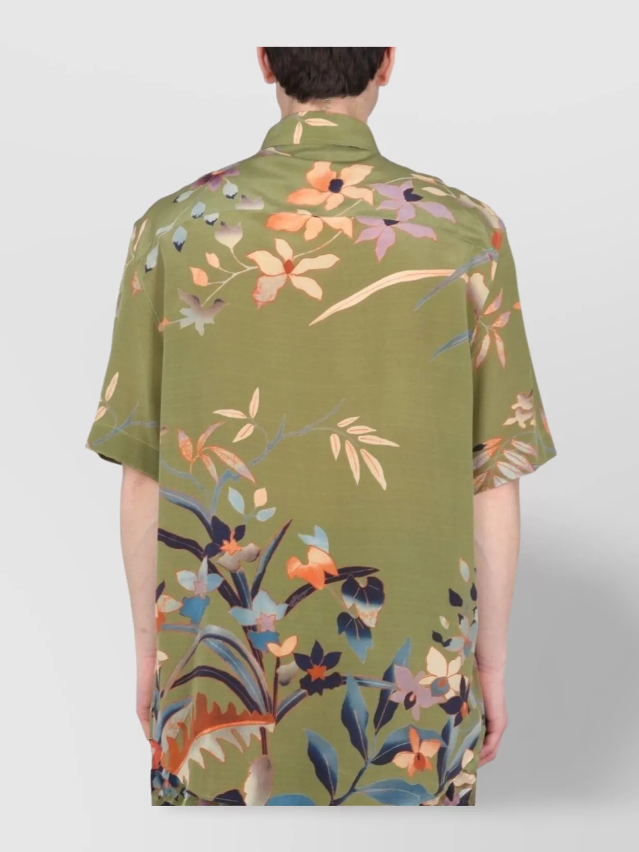 Etro Floral Pattern Shirt Featuring Pointed Collar