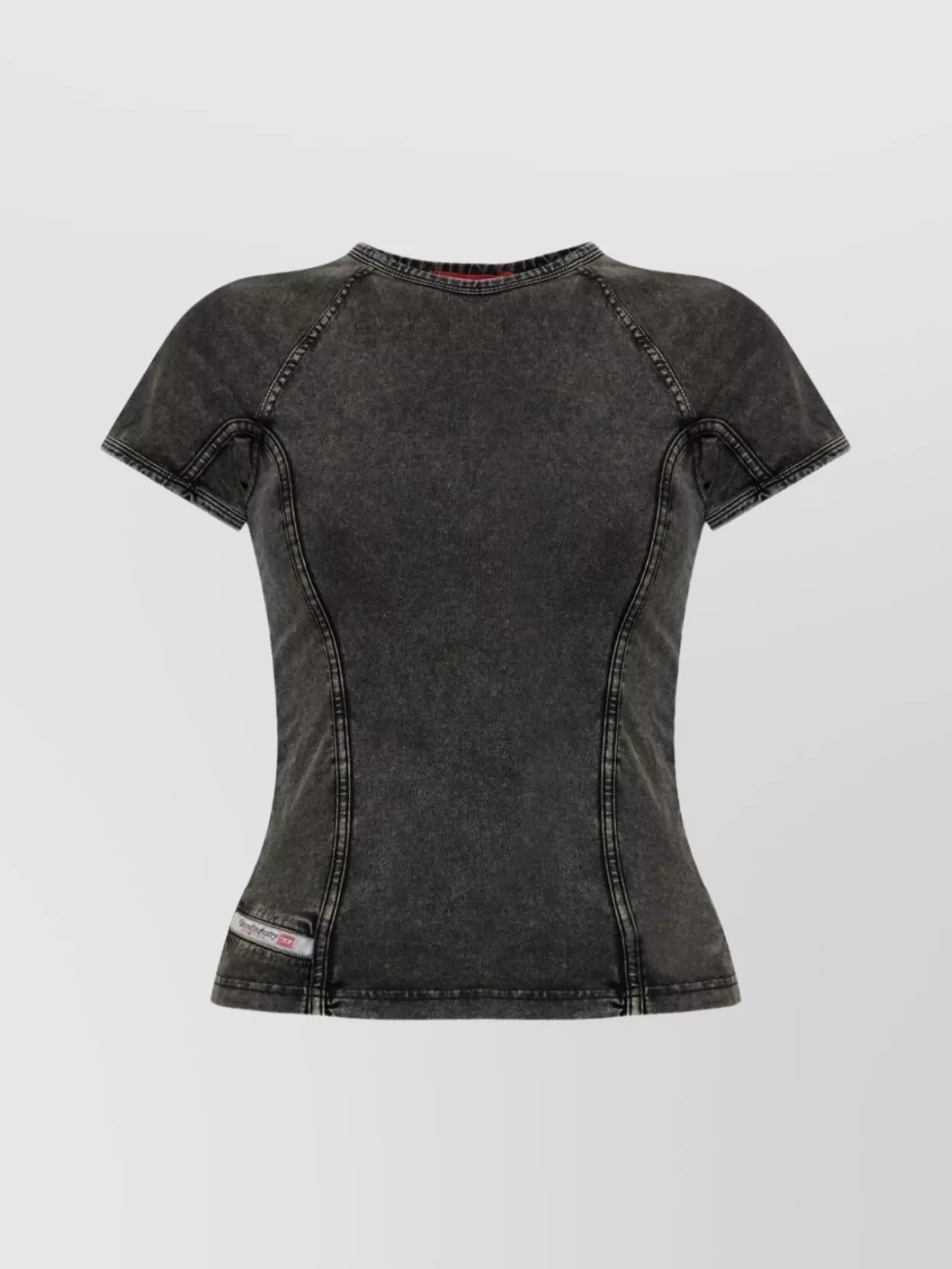 Diesel Stitched Crew Neck Fitted T-Shirt