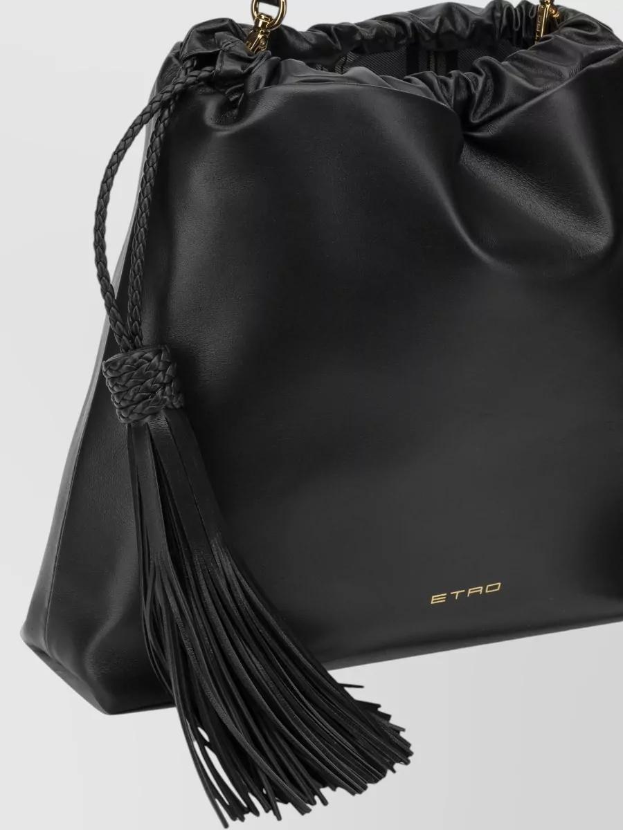Etro Medium Leather Bucket Bag