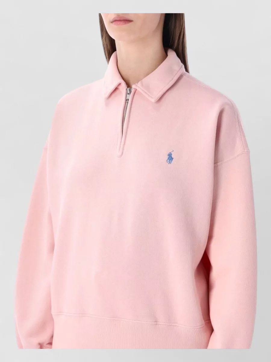 Polo Ralph Lauren Ribbed Half Zip Sweatshirt