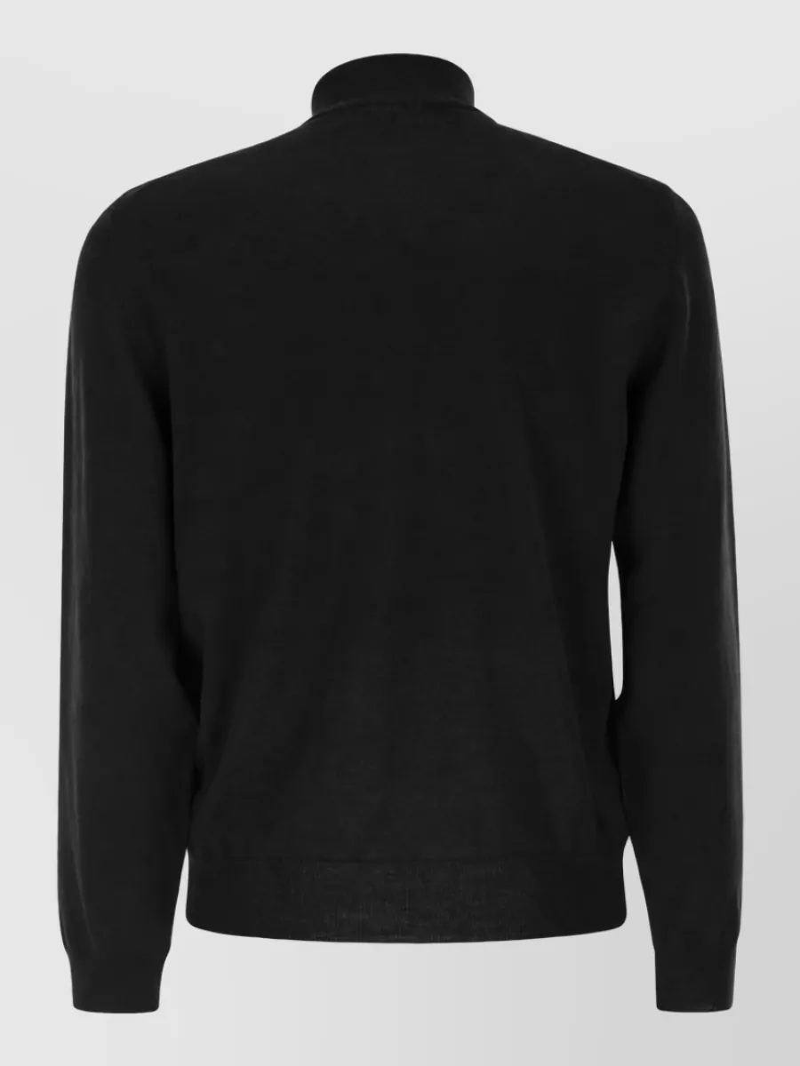 Boss Virgin Wool Zip Collar Jumper
