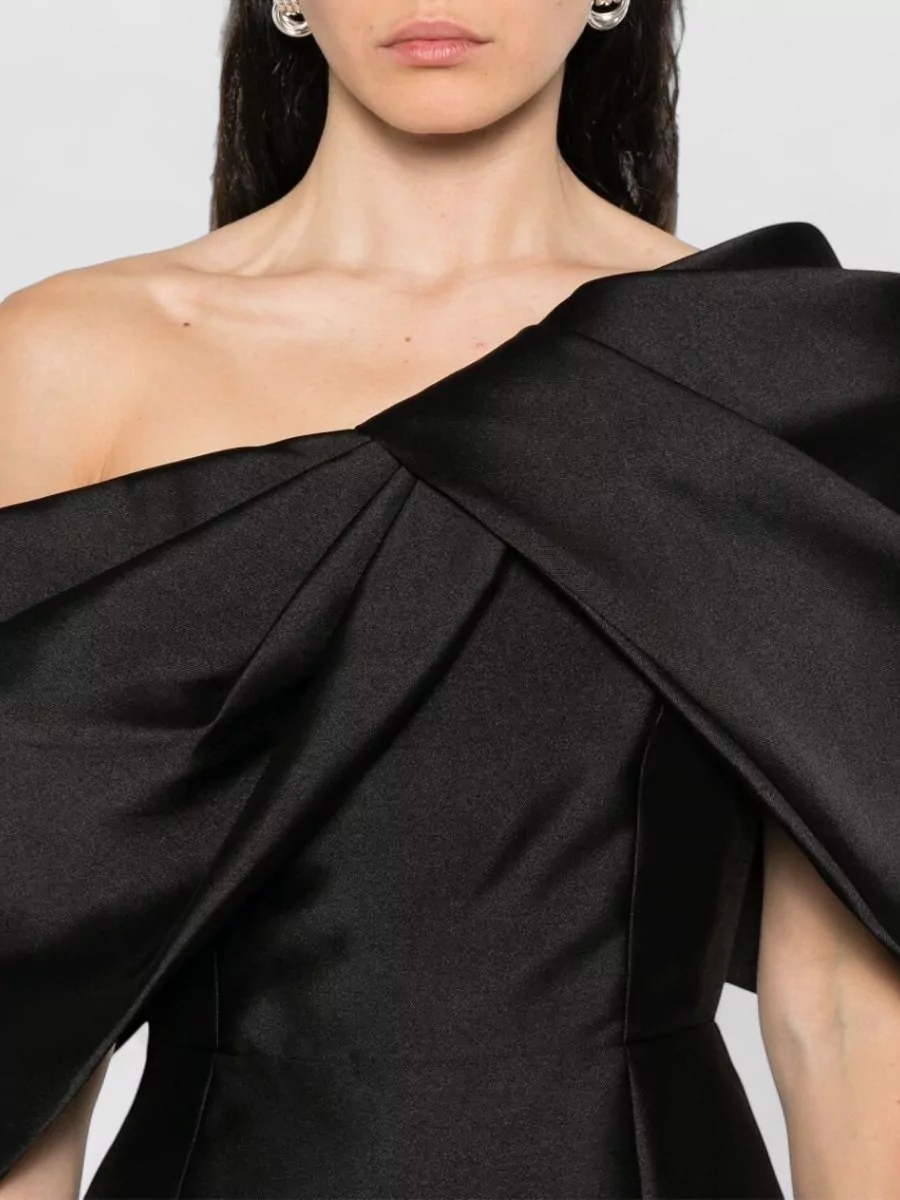 Solace London Asymmetric One-Shoulder Maxi Gown