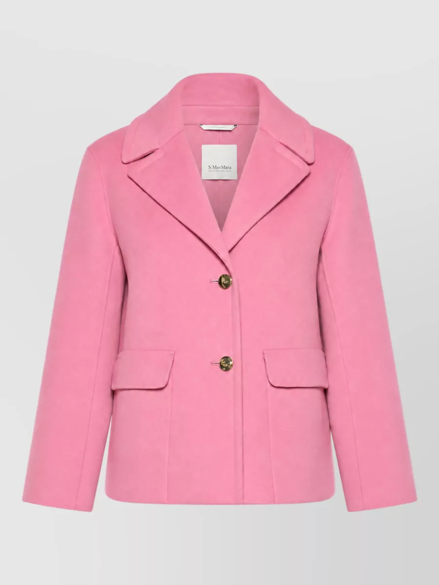 S Max Mara virgin wool single breasted coat