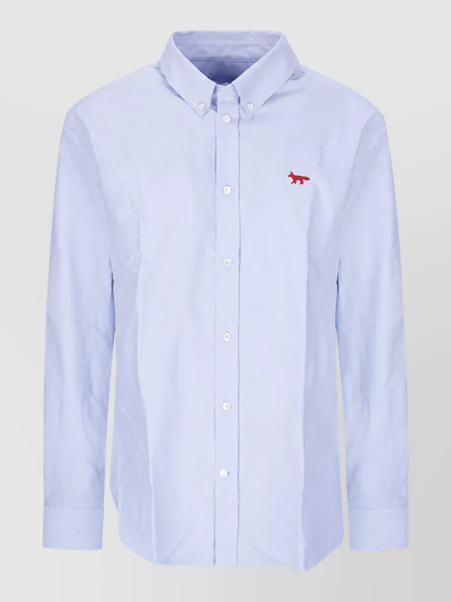 Maison Kitsuné cotton long-sleeve regular-fit shirt