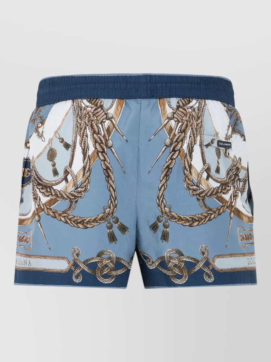 Dolce&Gabbana Graphic Print Swim Shorts