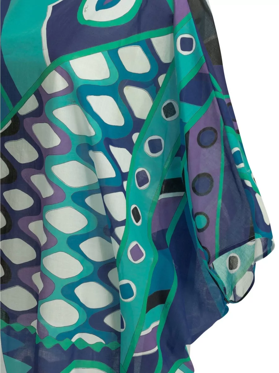 Pucci Cotton Printed Short Kaftan