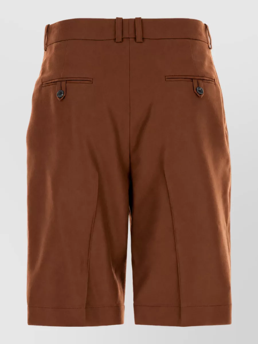 Saint Laurent Cashmere Tailored Bermuda Shorts