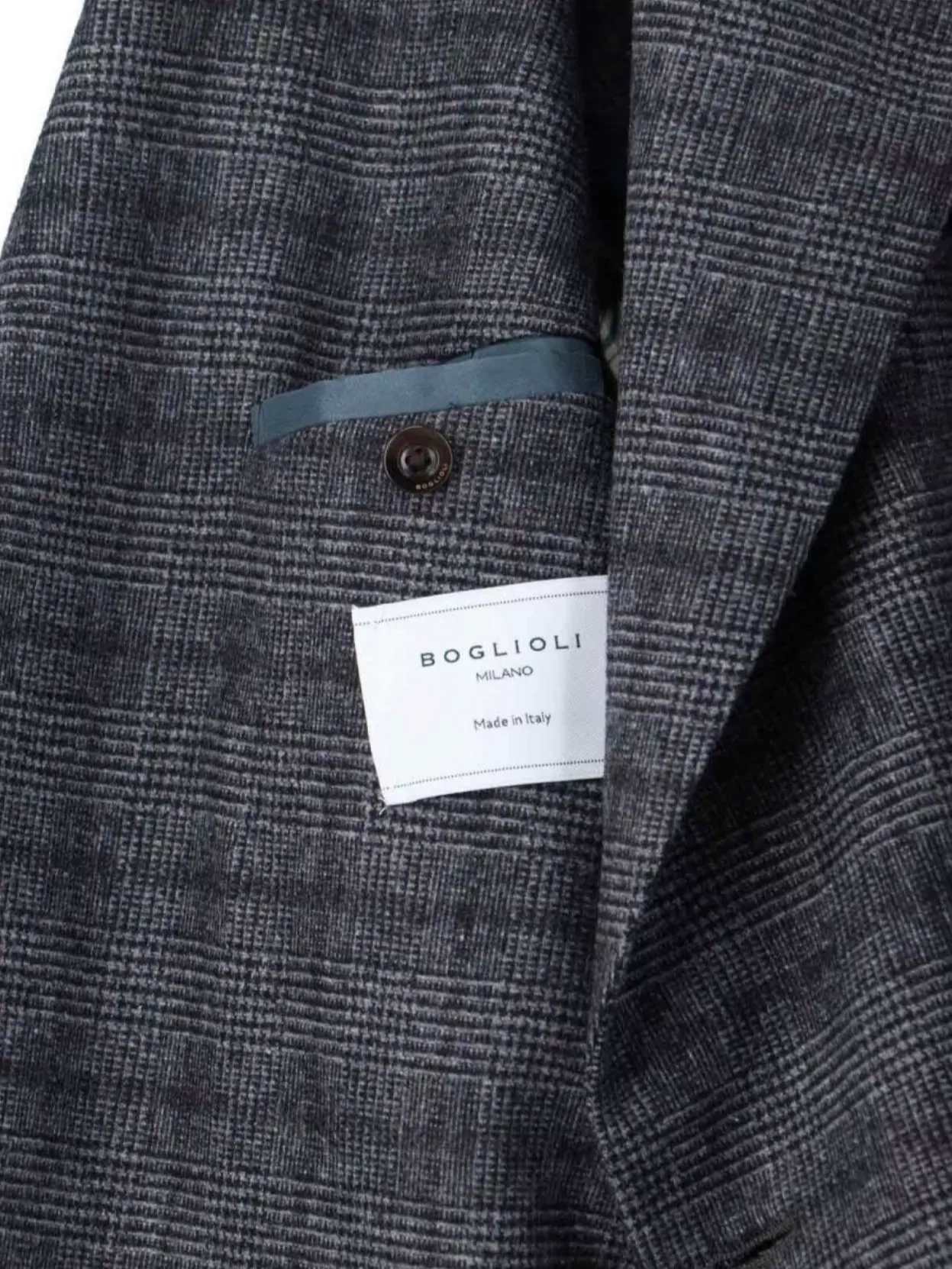 Boglioli Double-Breasted Check Pattern Blazer Jacket