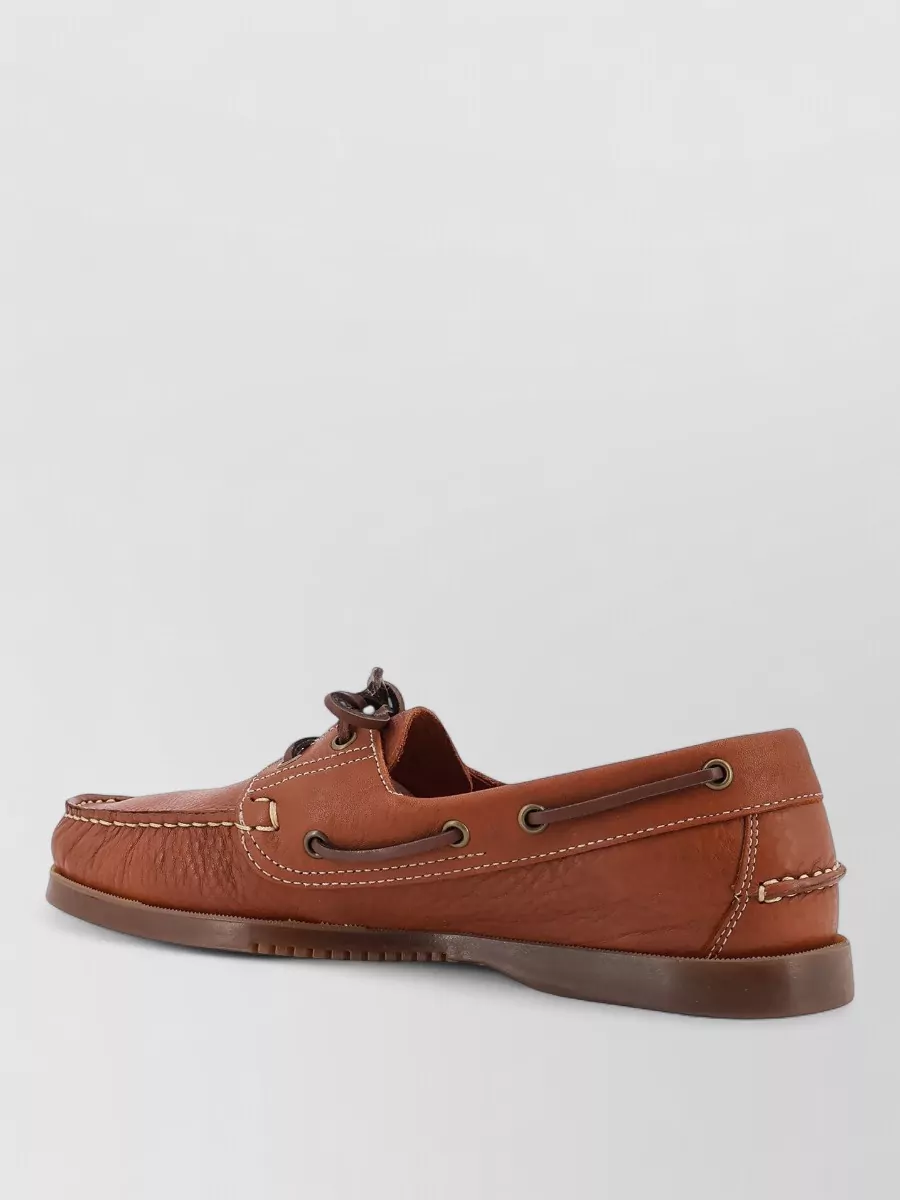 Paraboot Leather Boat Shoes