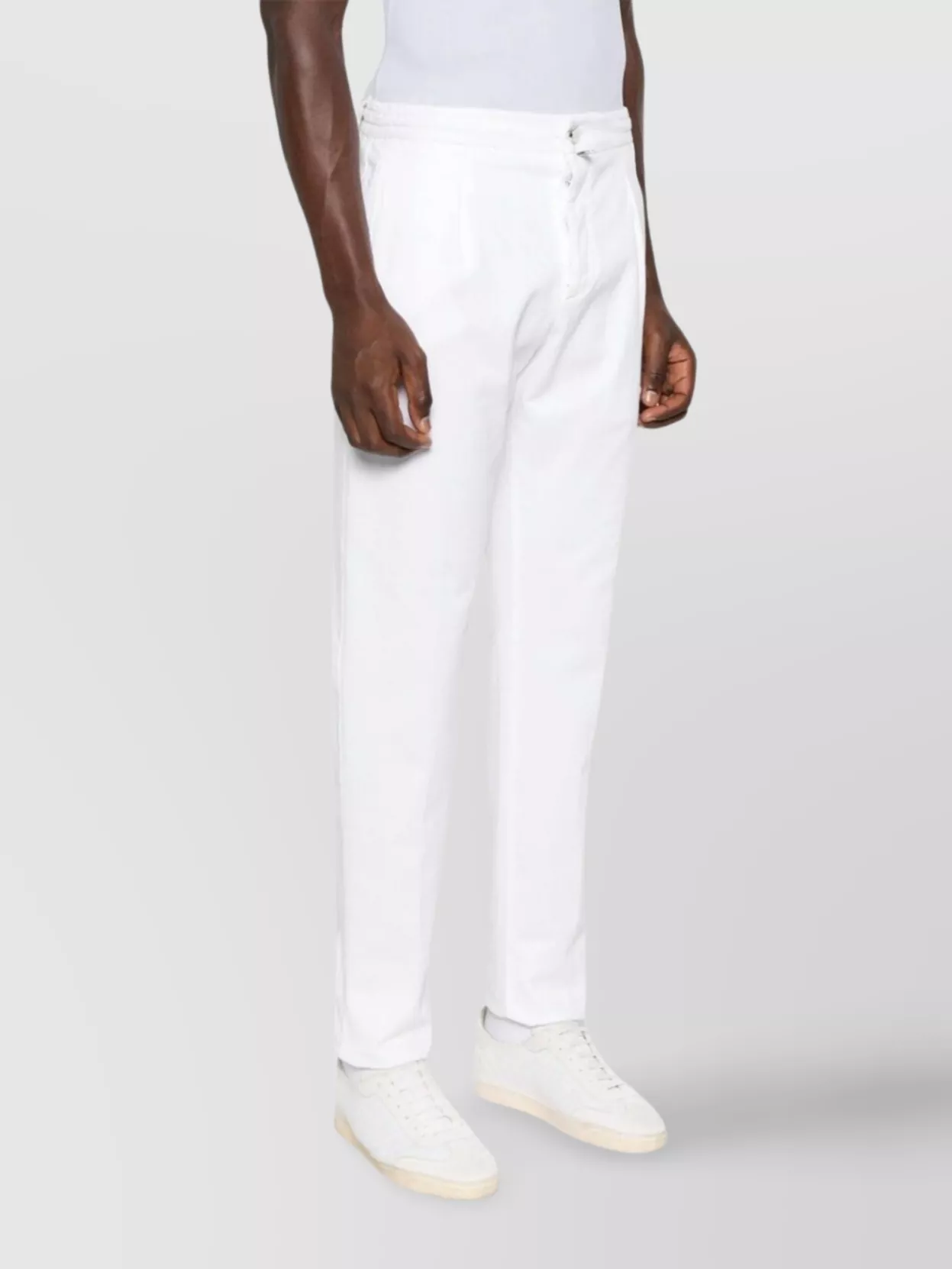 Kiton Gabardine Drawstring Men's Trousers
