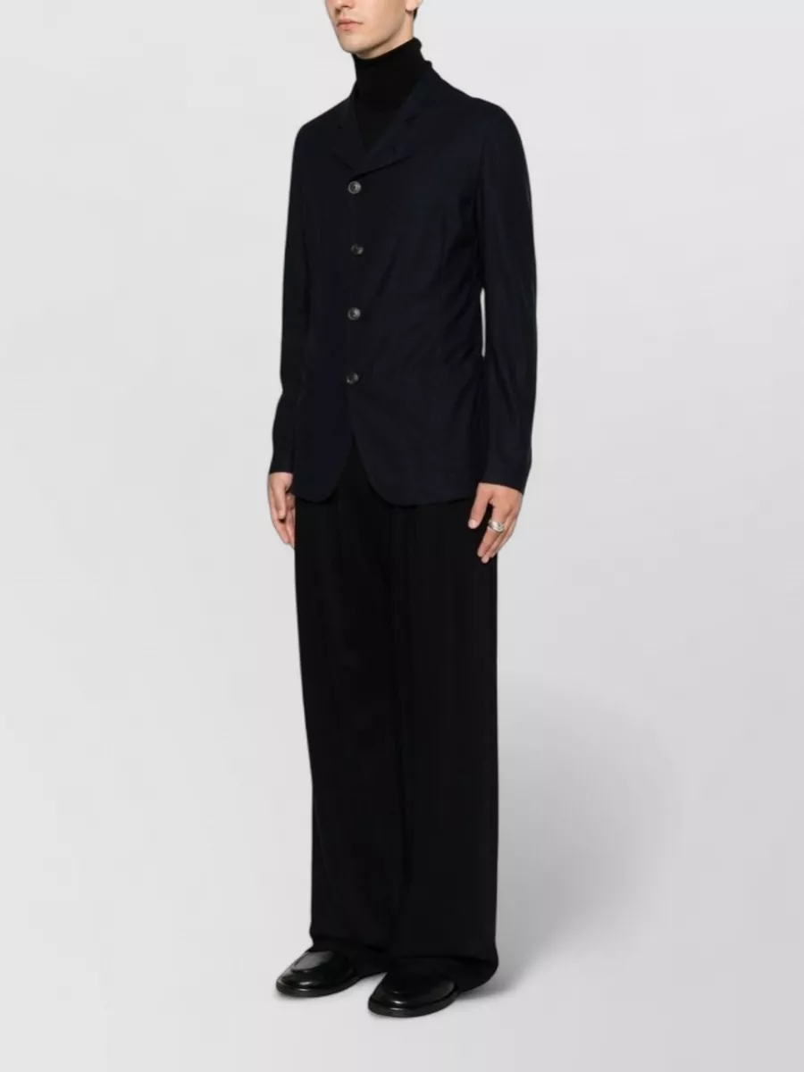 Emporio Armani Virgin Wool Single Breasted Coat