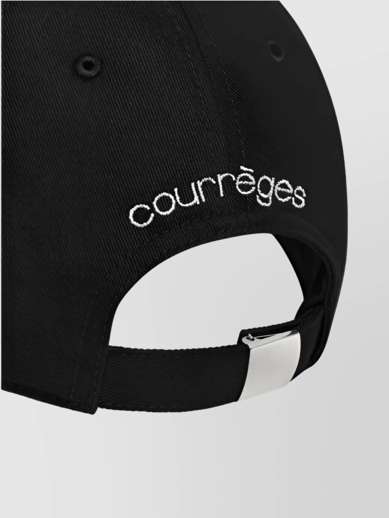 Courrèges Embroidered Cap Curved Brim
