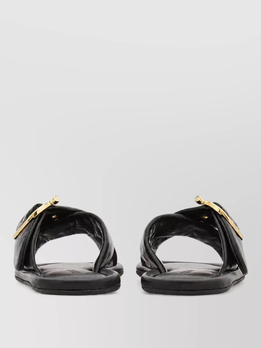 Ferragamo leather slides
