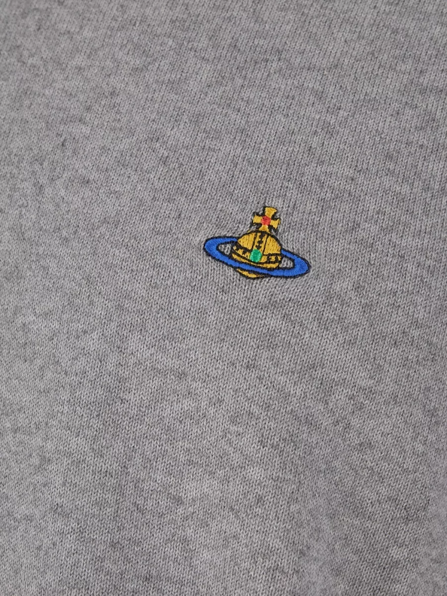 Vivienne Westwood Cashmere Blend Ribbed Crew Neck Sweater
