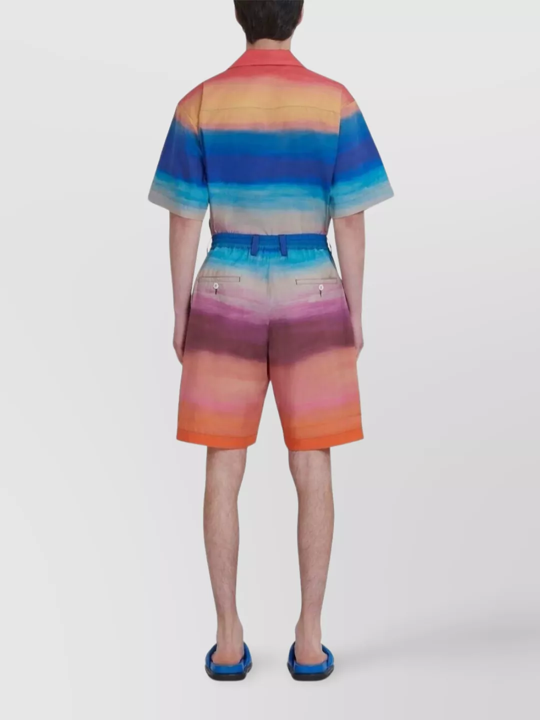 Marni Comfortable Elastic Waistband Shorts Featuring Pockets