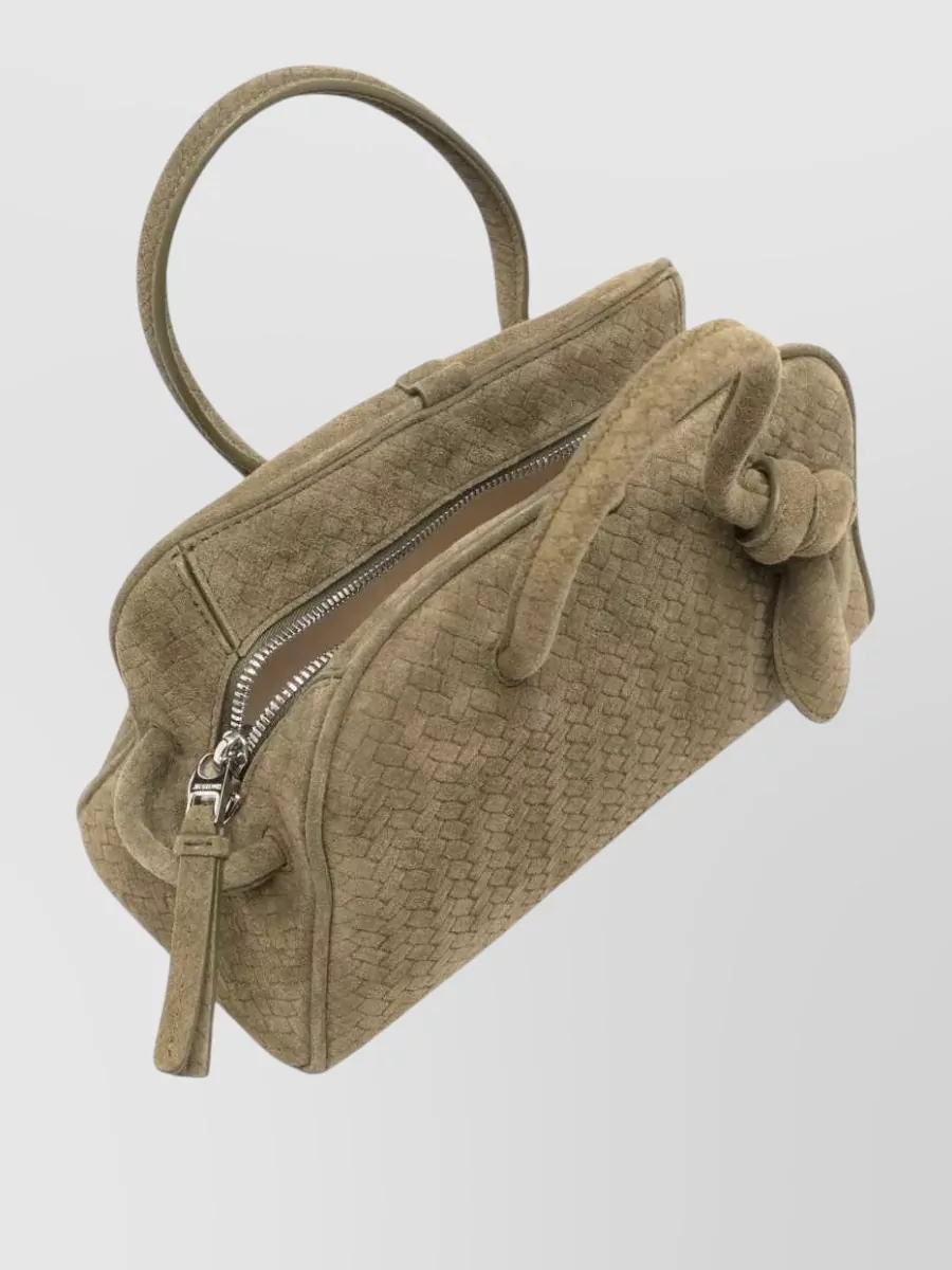 Jacquemus Le Turismo Woven Leather Tote Bag