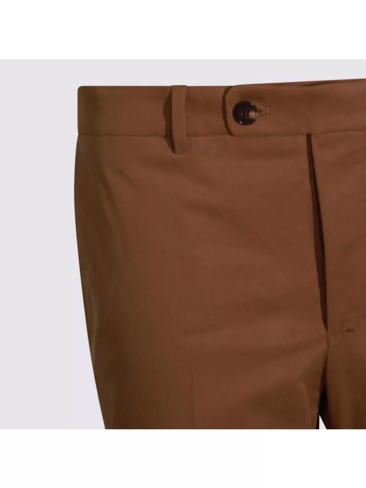 Incotex Relaxed Trousers With Front Pleats And Pockets In Brown