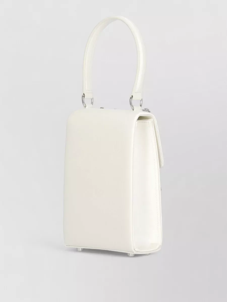 Self-Portrait The Bow Satin Crystal-Embellished Mini Bag