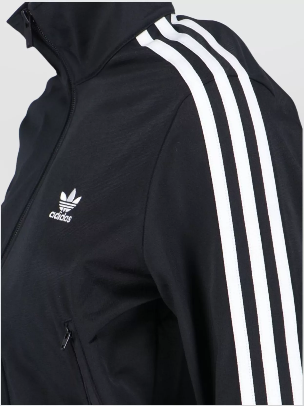 Adidas High Collar Striped Sleeves Sweatshirt