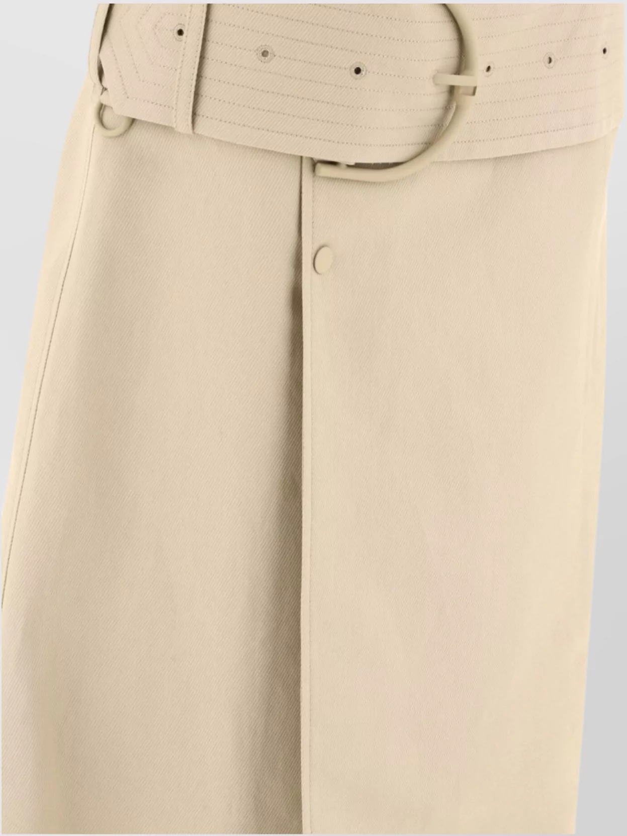 BURBERRY A-LINE BELTED HIGH-WAISTED SKIRT 
