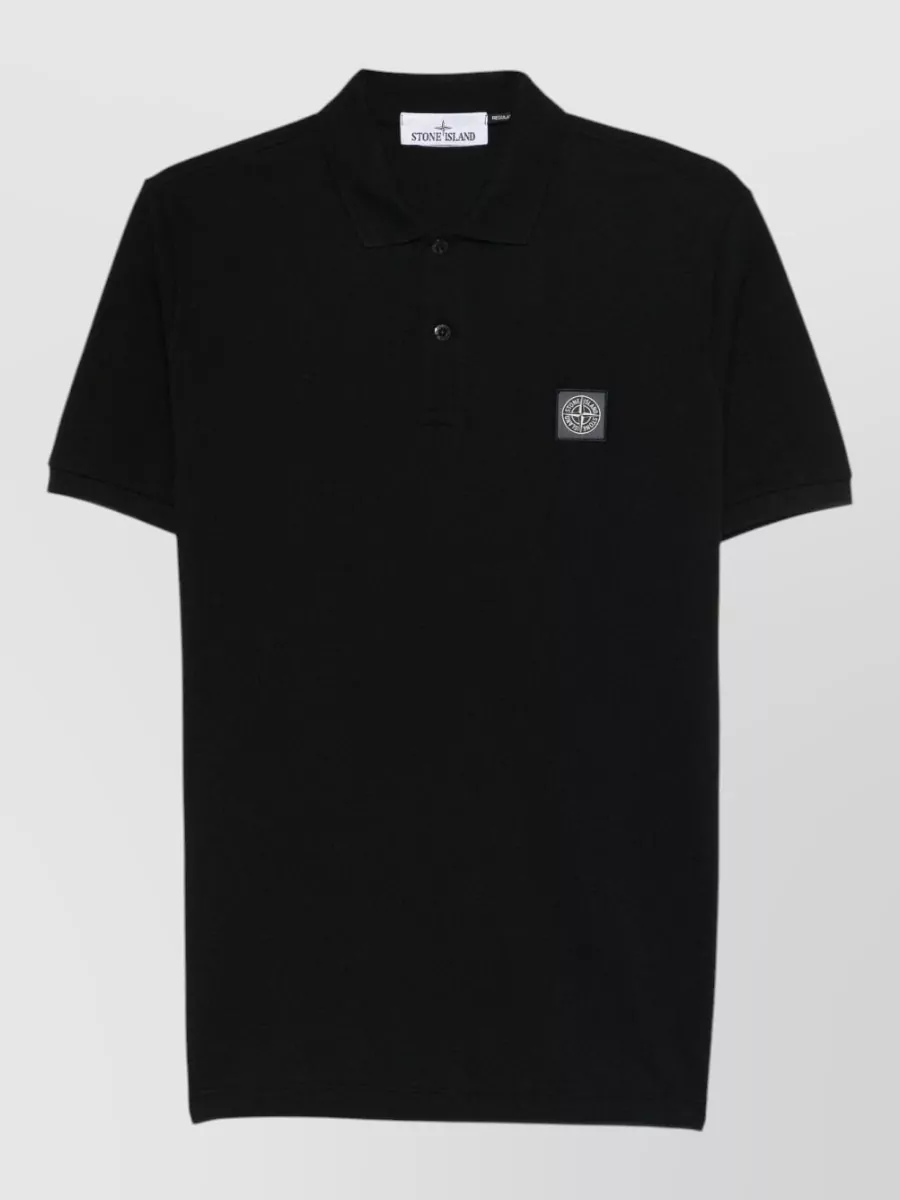 Stone Island cotton short-sleeve polo shirt
