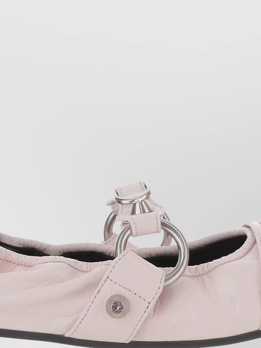 Balenciaga Leather Ballerina Shoes