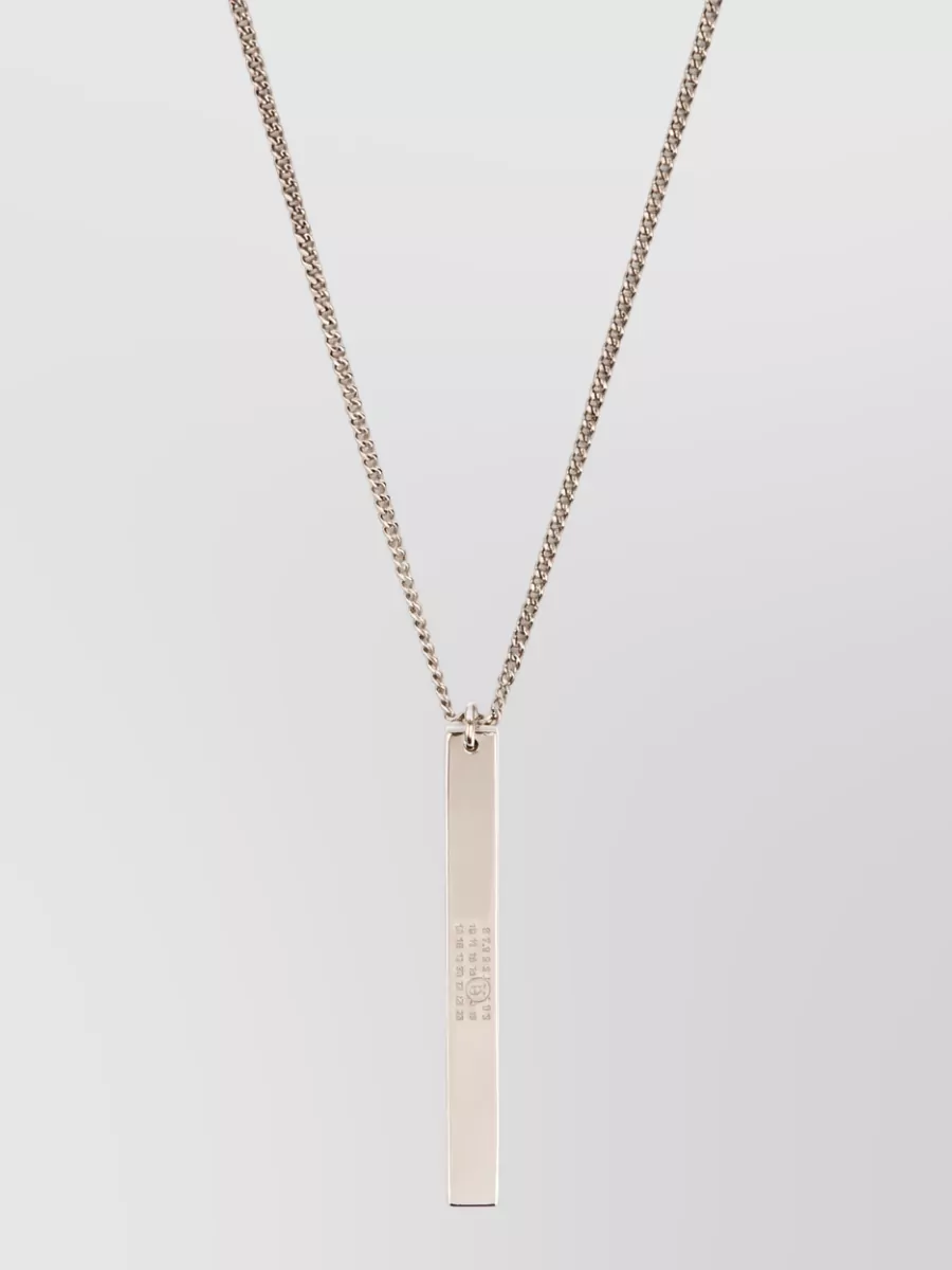 Mm6 Maison Margiela brass pendant necklace
