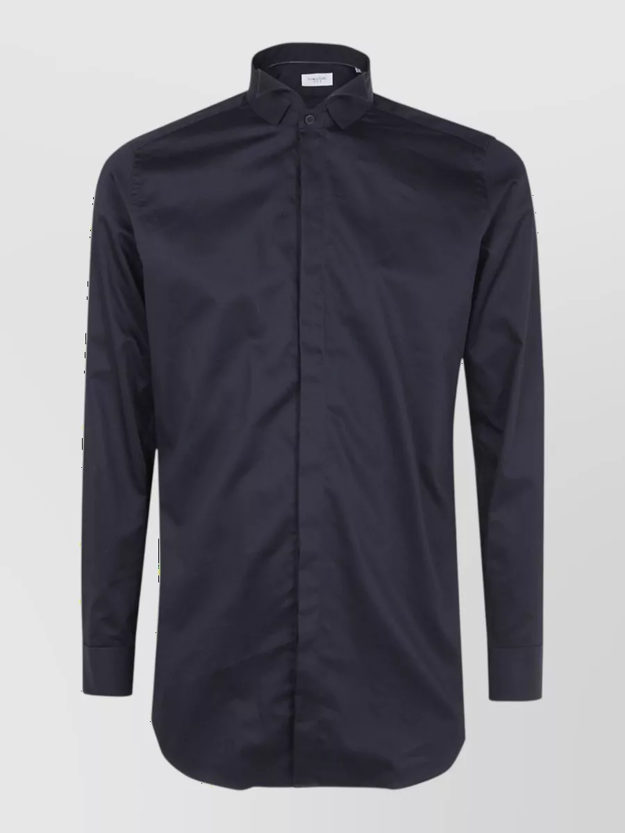 Tintoria Mattei wing collar cotton shirt