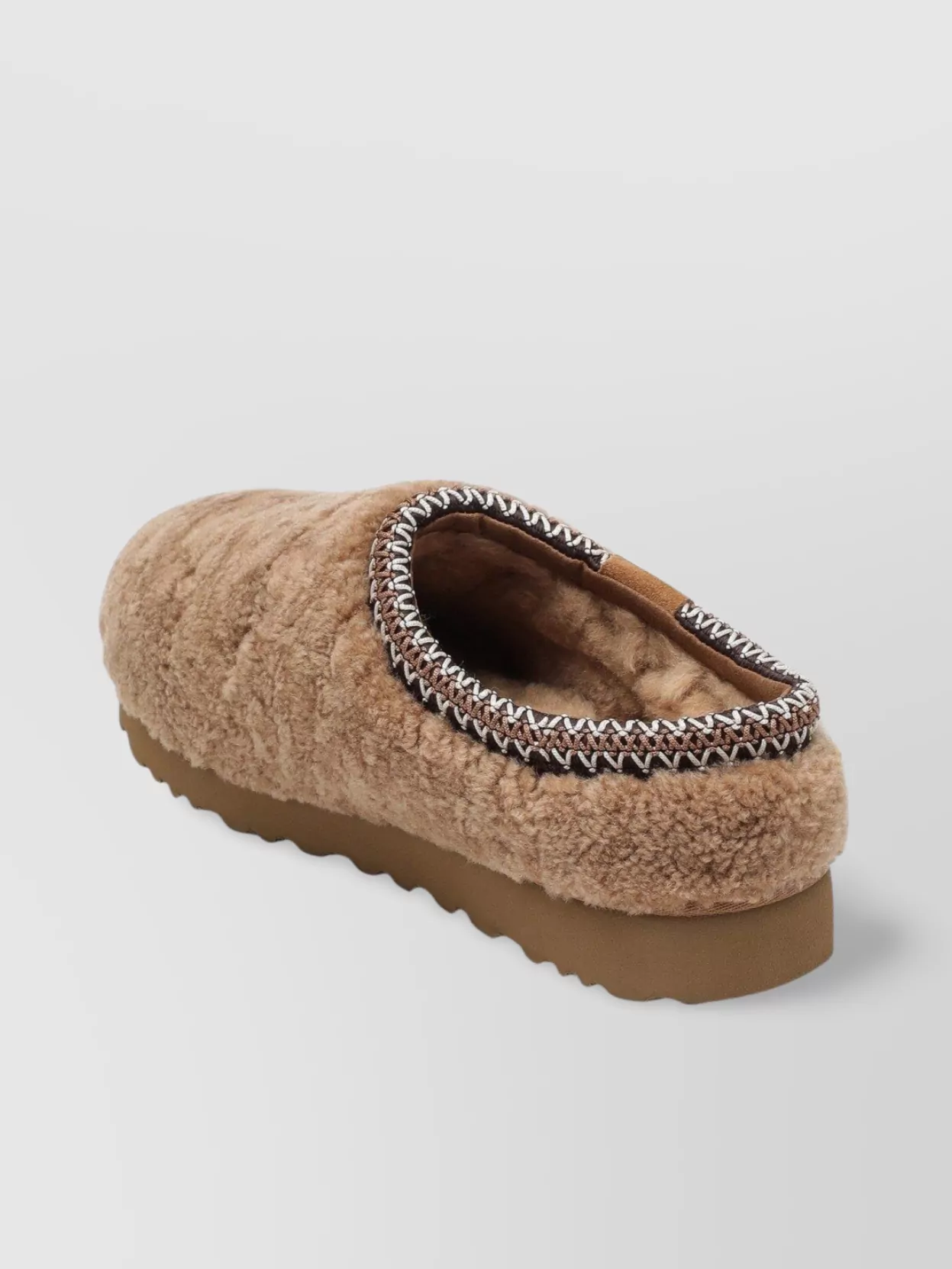 Ugg 20mm Tasman Maxi Curly Loafers In Brown