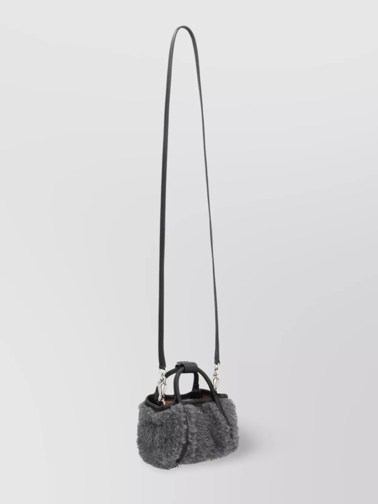 Shop Max Mara Mini Faux Fur Cross-body Bag