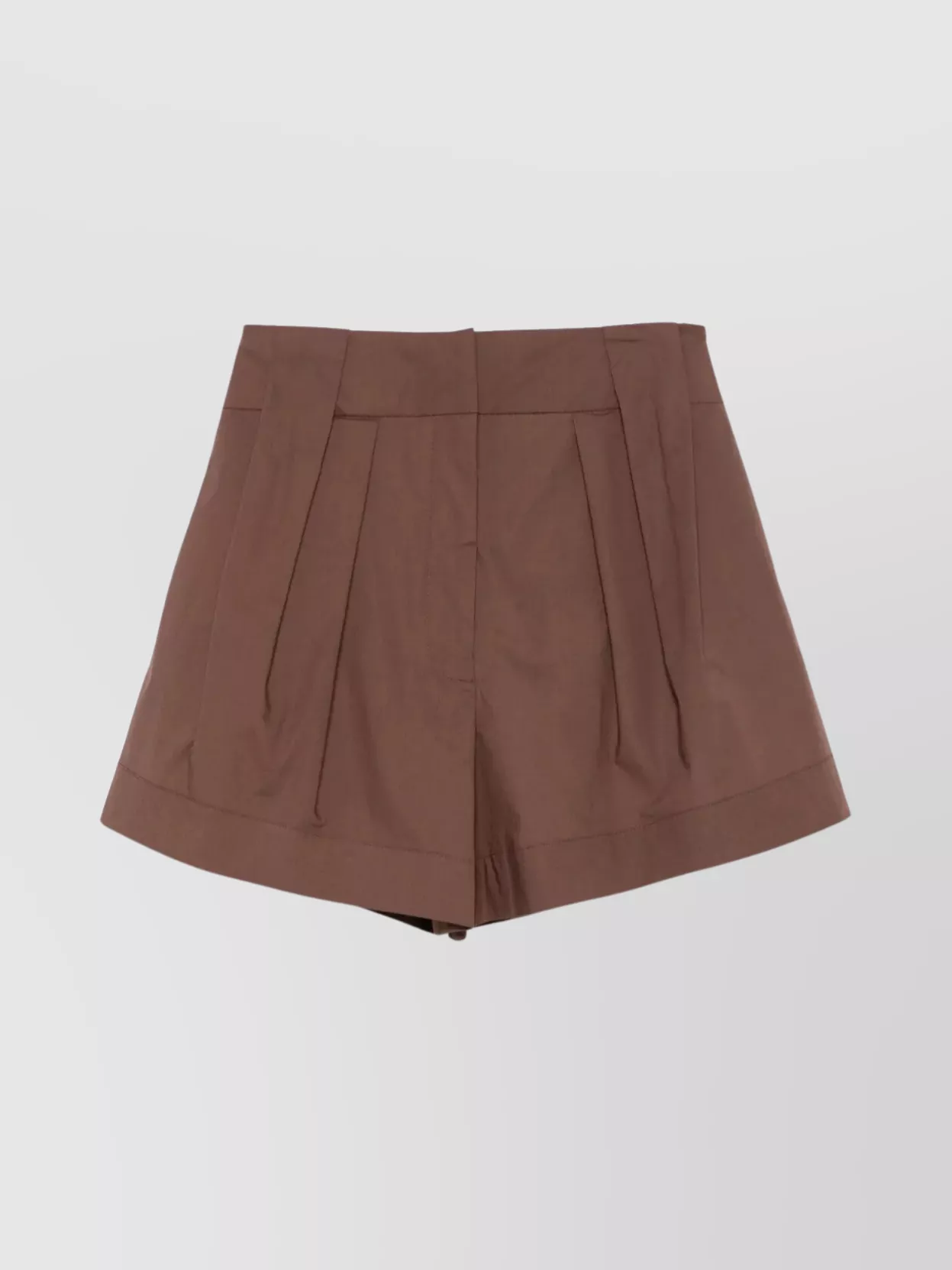 Federica Tosi Pleated Bermuda Shorts With Side And Back Pockets