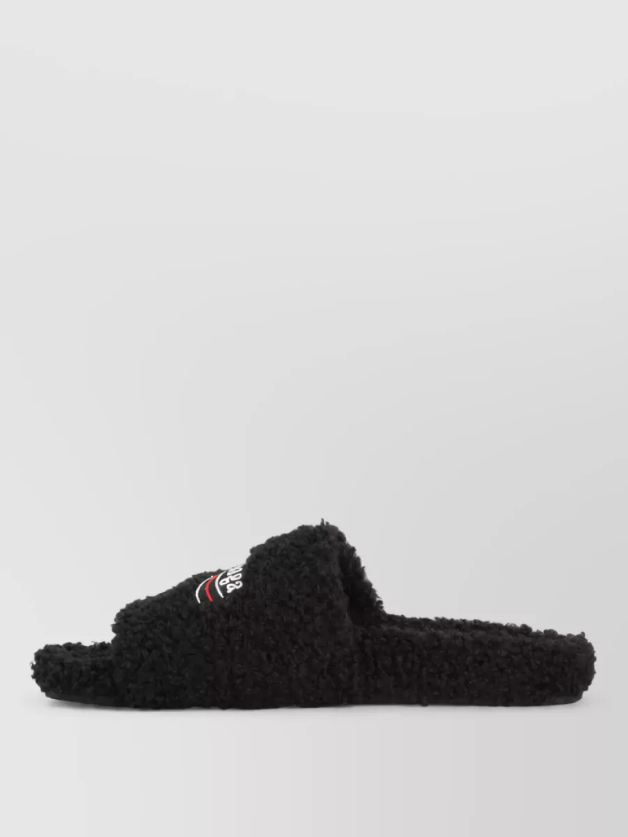 Balenciaga Faux Fur Slides