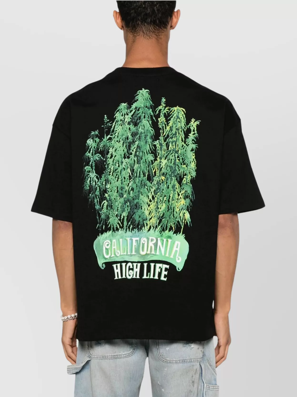 Amiri Leaf Oversized Crewneck T-Shirt