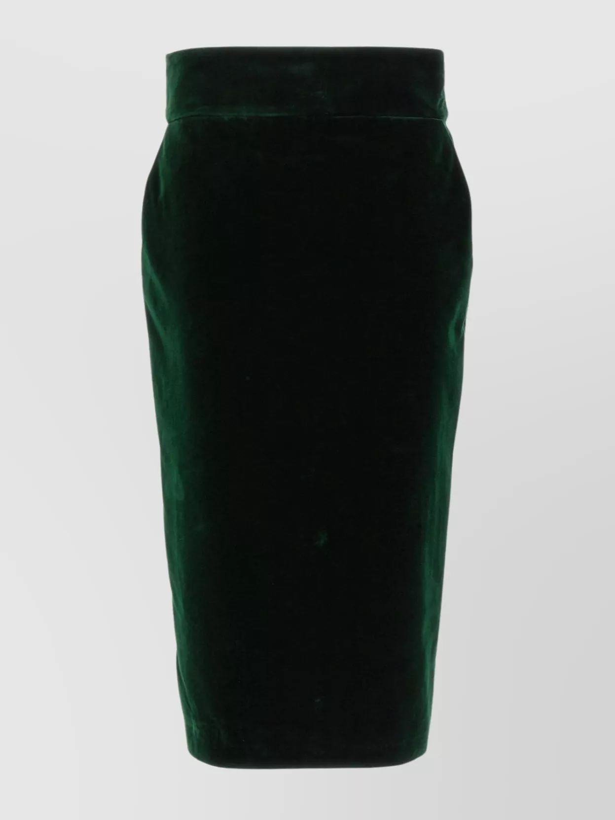 Shop Alexandre Vauthier Velvet Knee-length Pencil Skirt With High Waist