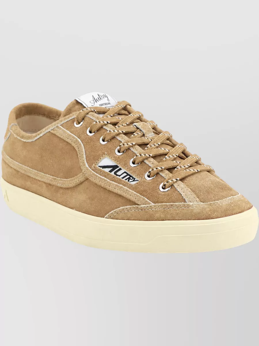 Autry Suede Low-Top Lace-Up Sneakers