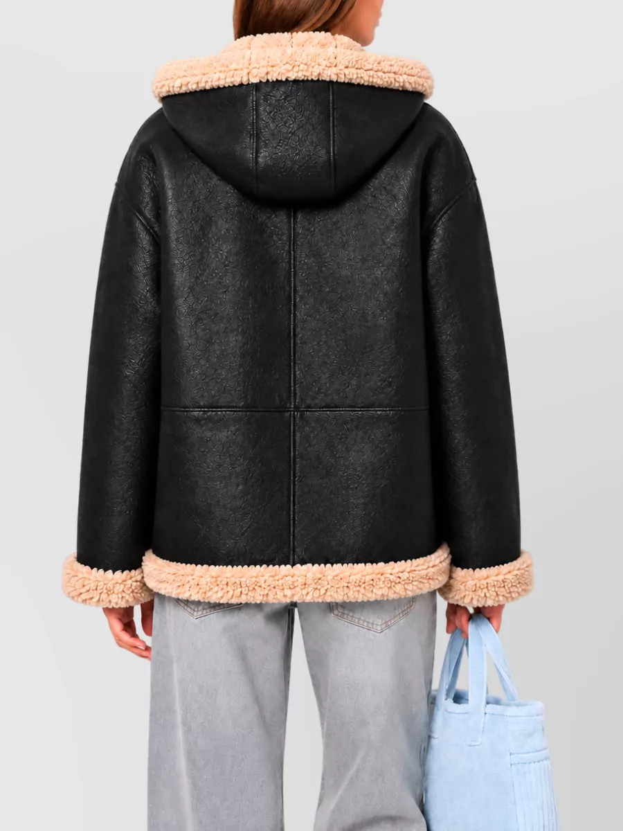 La Rose Faux Shearling Double-Face Coat