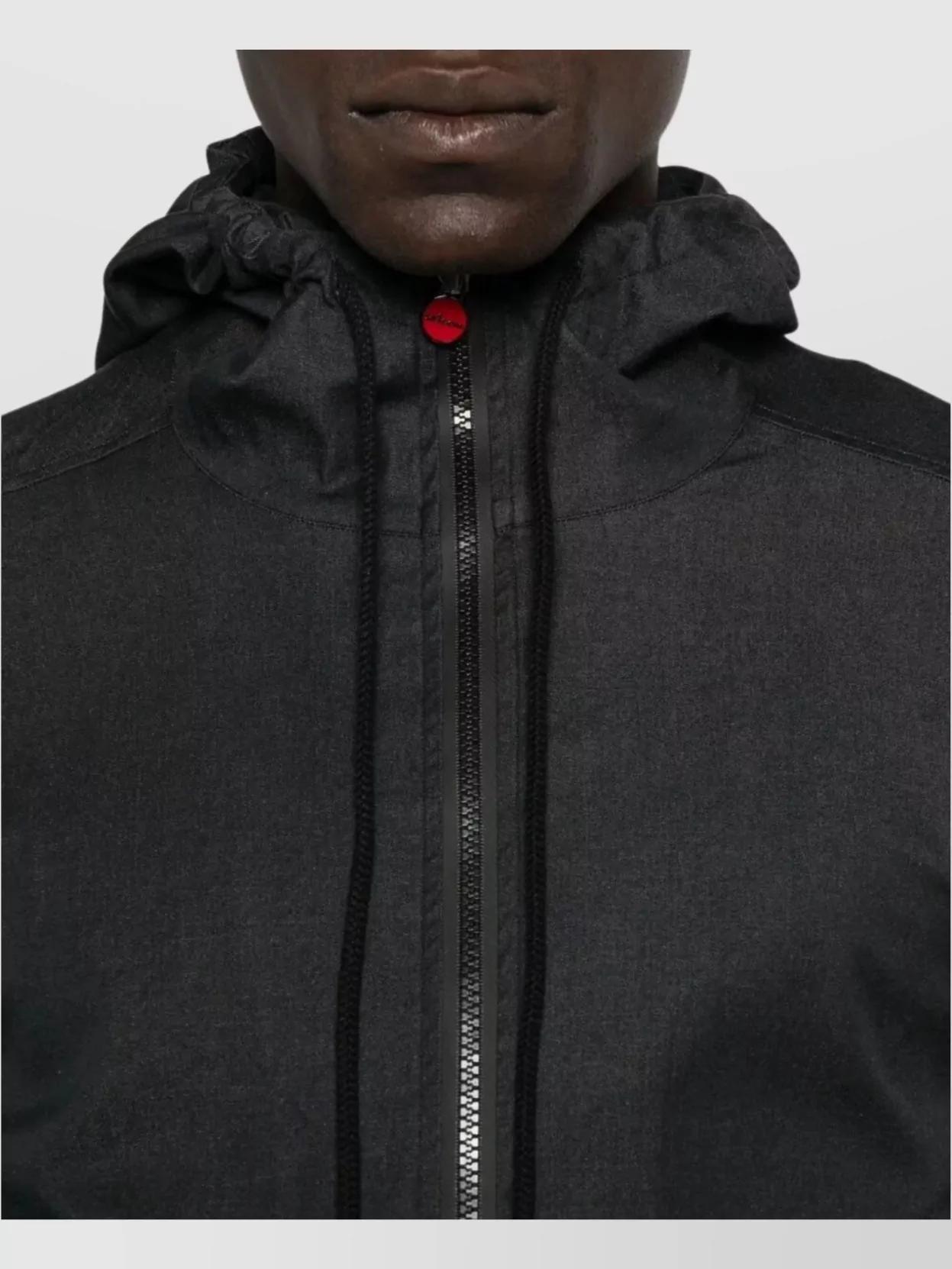 Kiton Zip-Up Hooded Jacket Kangaroo Pocket