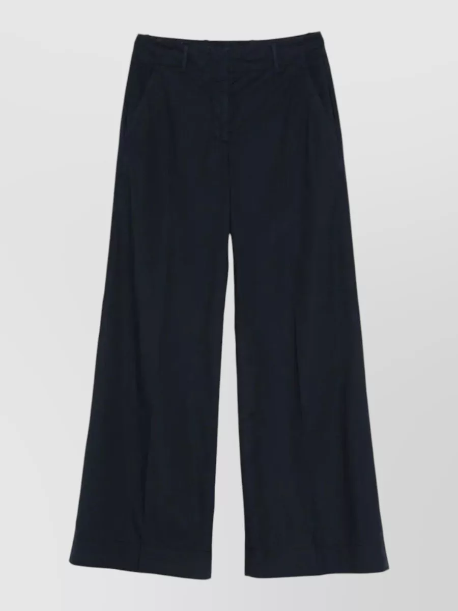 Incotex cotton wide-leg trousers