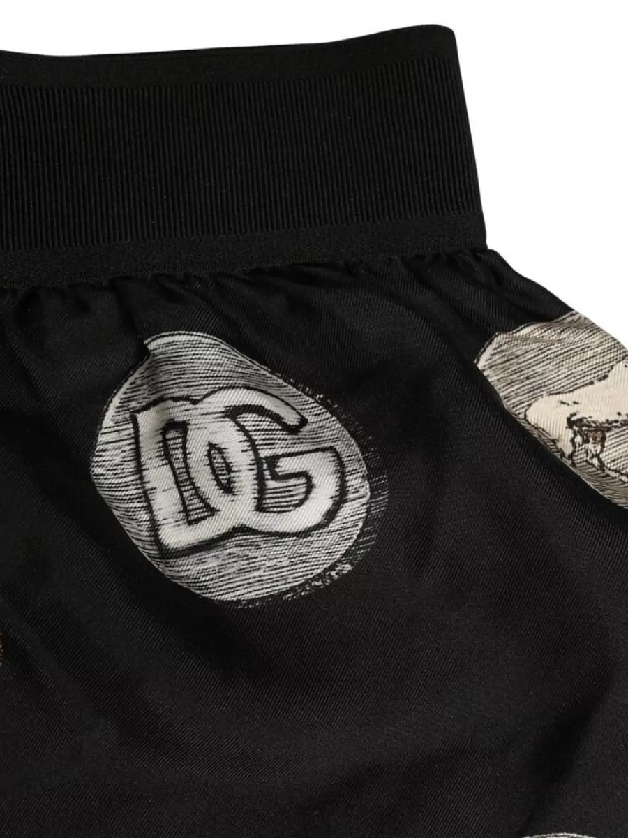 Dolce&Gabbana Silk Printed Boxer Shorts