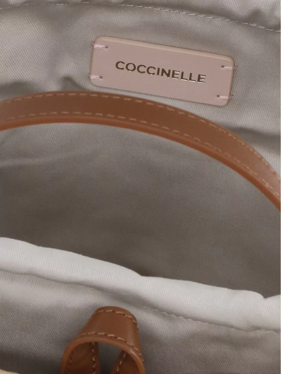 Coccinelle Leather Trim Beach Bag