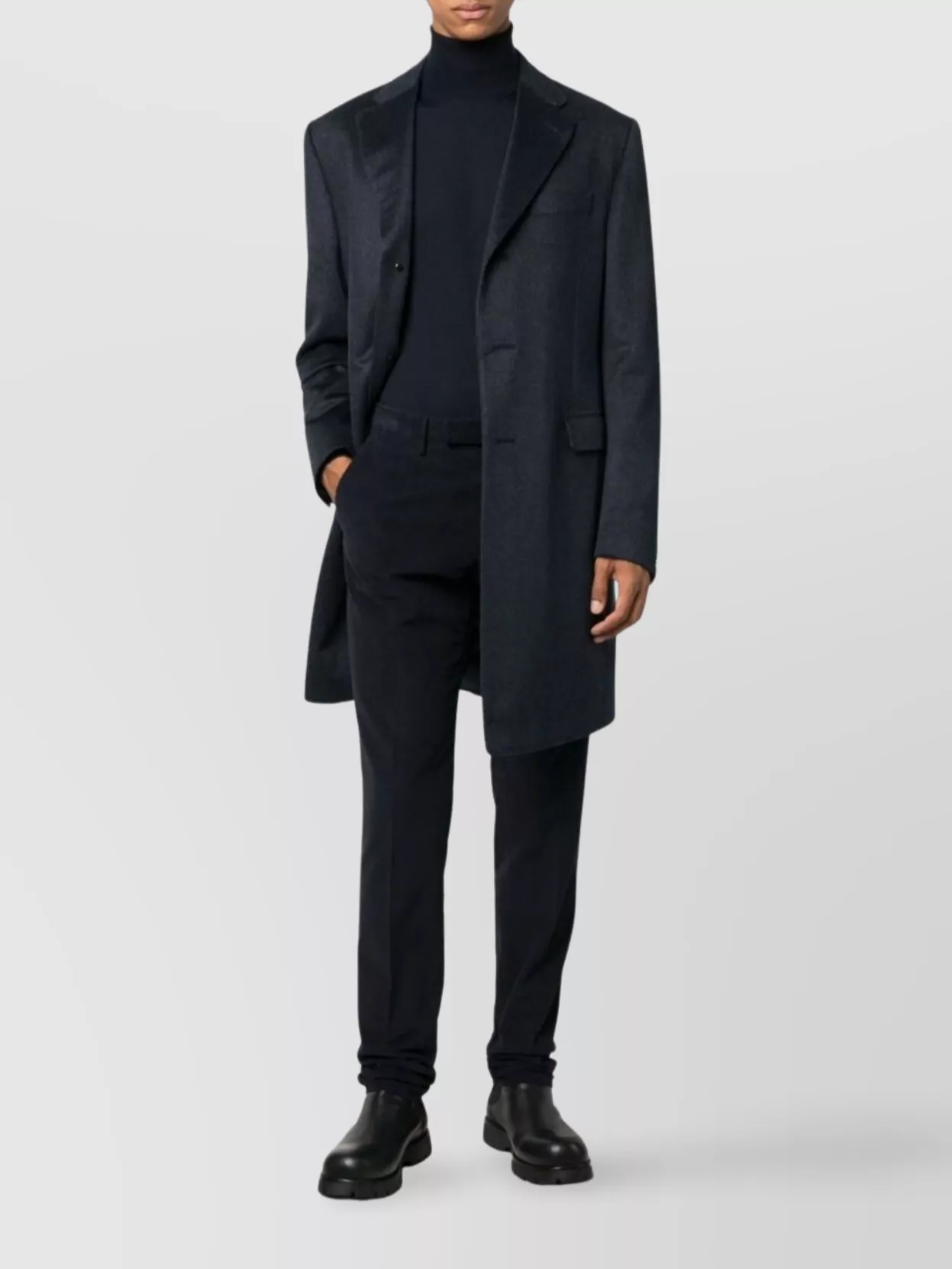 Incotex Trousers With Back Pockets And Belt Loops In Black