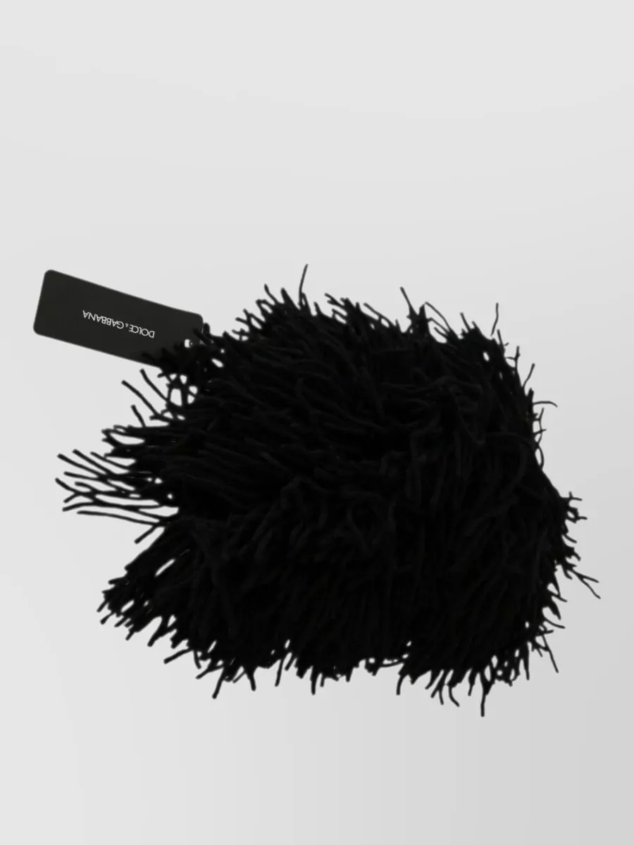 Dolce&Gabbana Cashmere Knitted Animal-Print Hat