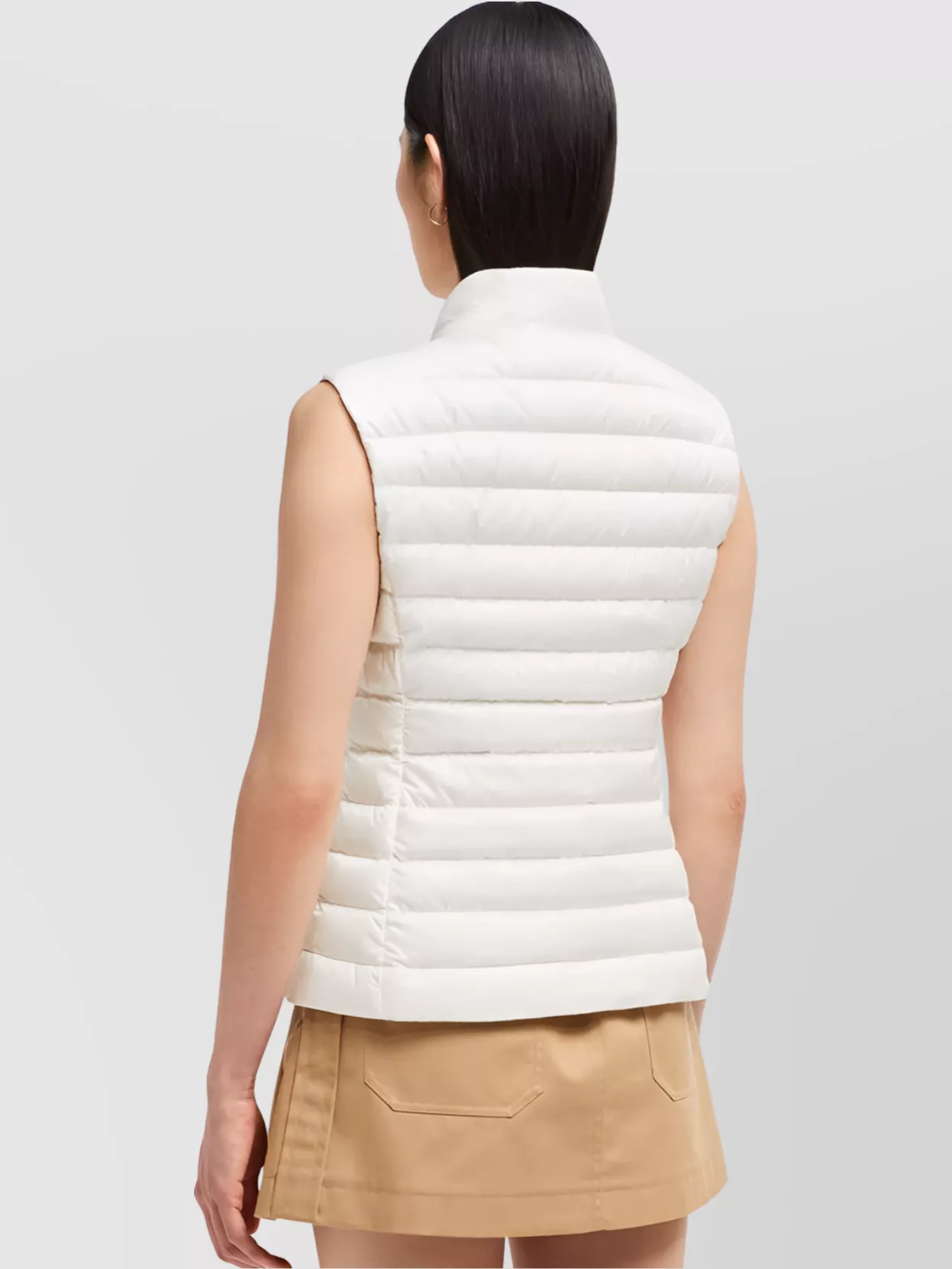 MONCLER SLEEVELESS HIGH COLLAR DOWN GILET
