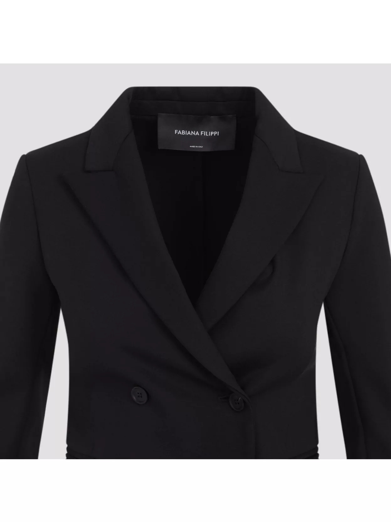 Fabiana Filippi Double-Breasted Tech Fabric Jacket