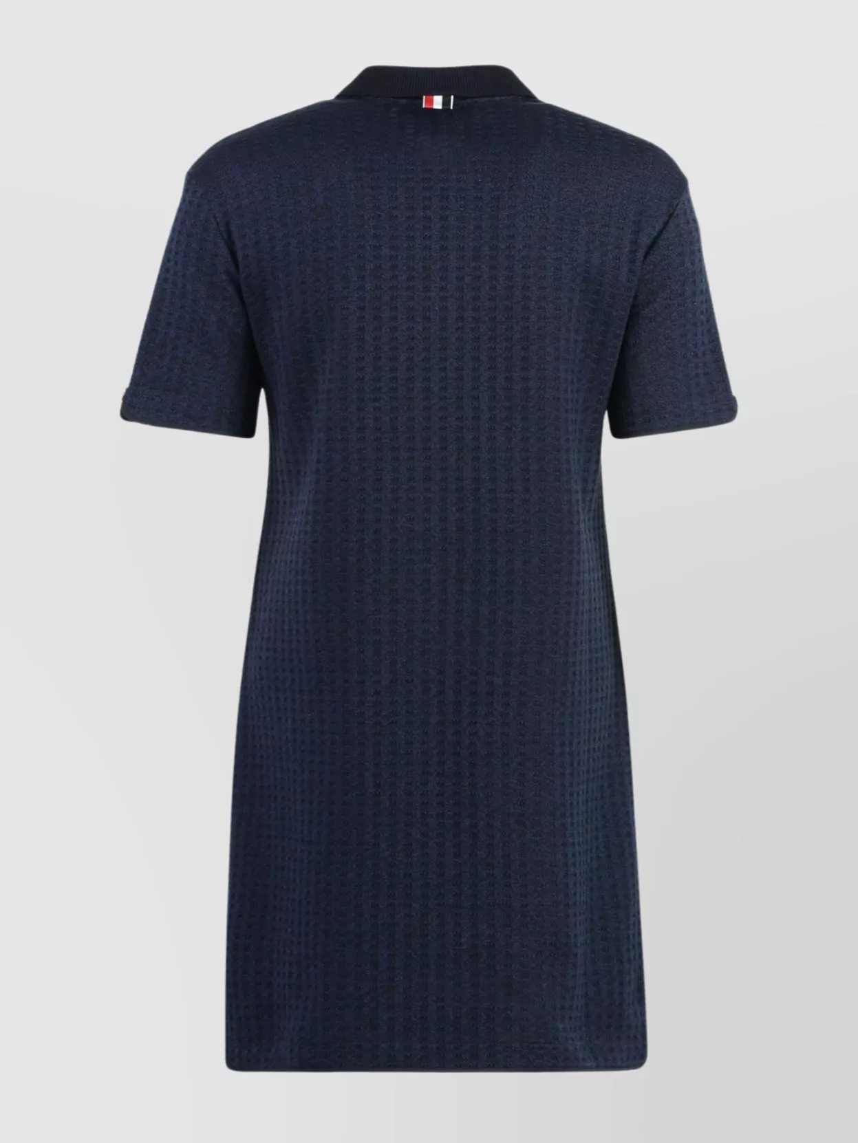 Thom Browne Mini Dress In Cotton With Polo Collar