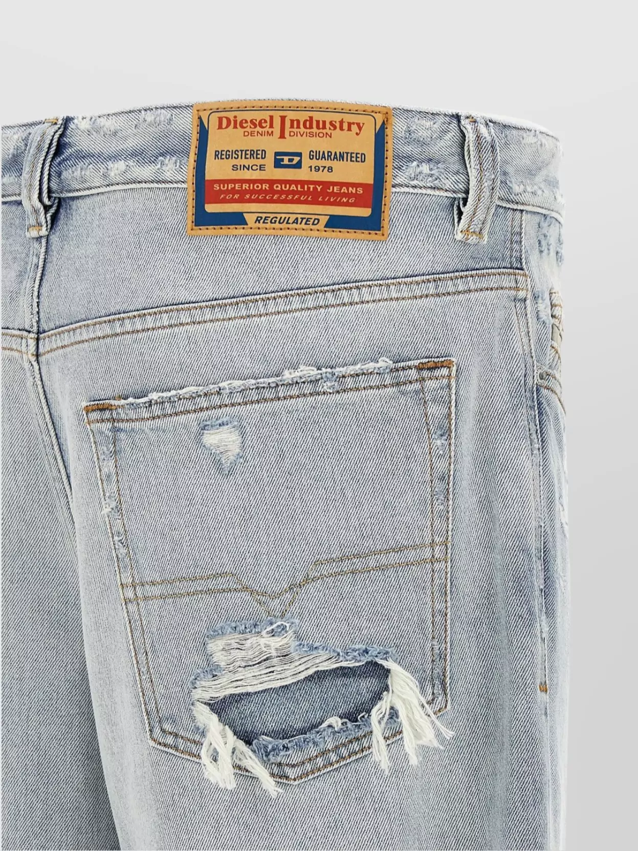 Diesel '2001 D-Macro' Distressed Jeans