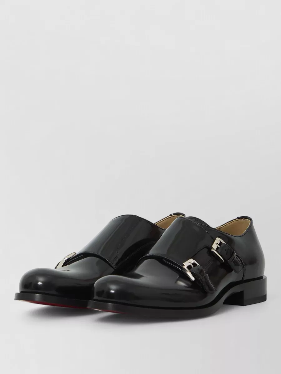 Christian Louboutin leather monk shoes
