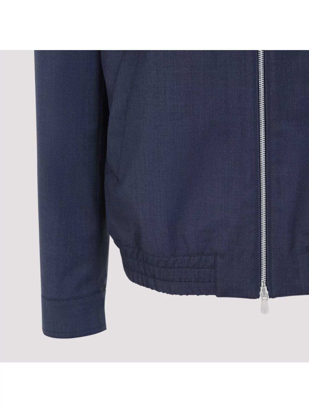 Brunello Cucinelli Cotton-blend Twill Bomber Jacket In Blue