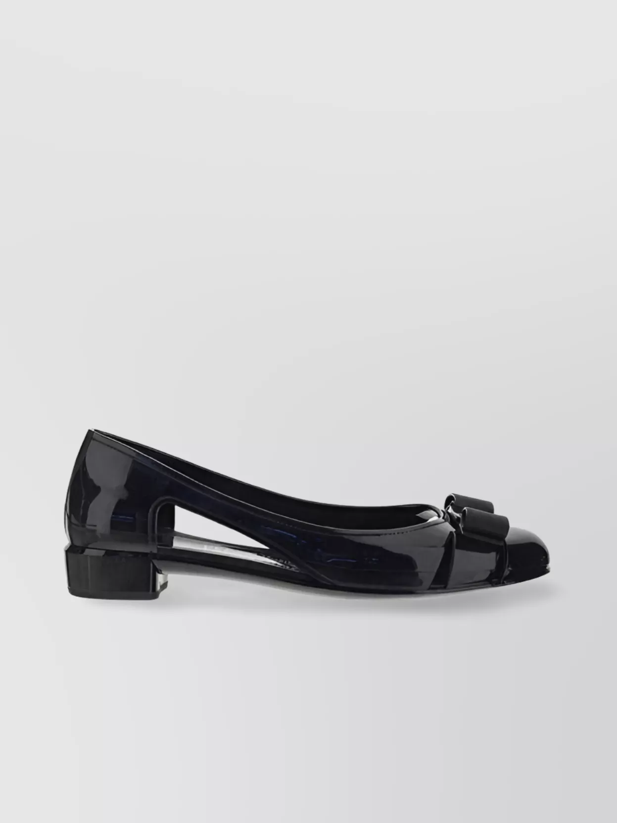 Shop Ferragamo Jelly Pumps Featuring Bow Detail And Cut-out